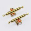 RACOFSB V1 Fingerboard Trucks with Upgraded Pro Urethane Bushings and Pivot Cup,34mm 32mm Width,Inverted Kingpin (Gold, 34mm)