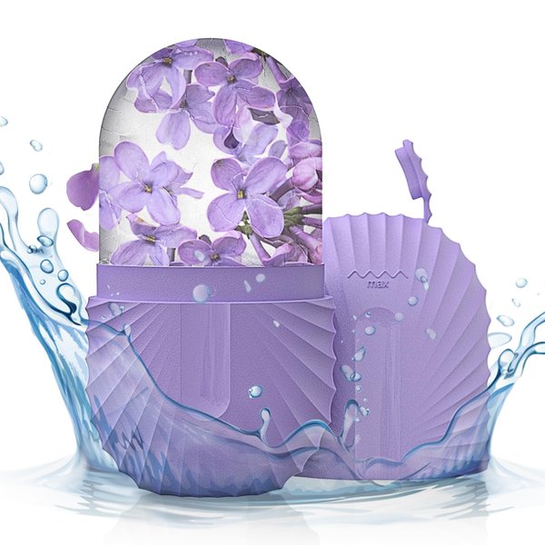 Aquuaera Ice Face Roller, Ice Cube Roller for Face，Facial Beauty Ice Roller Skin Care Tools,De-Puff Eye Bags, Reduce Migraine Pain（Purple）