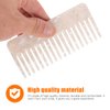 Beaupretty Wide Tooth Comb Tortoise Comb Hair Detangler No Handle Comb Acetate Pocket Hairdressing Comb for Thick Curly Wavy Wet Dry Hair White