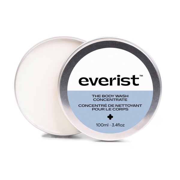 Everist The Body Wash Concentrate, Hydrating for All Skin Types, Plant-Based, Vegan, 3.4 fl oz, 50+ Washes, TIN