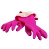 Casabella Premium Waterblock Reusable Household Cleaning Gloves, Medium, Pink