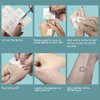 OohFaice Temporary Tattoos, Small Semi Permanent Fake Tattoo for Adult Women Teen Girl, Realistic, Long Lasting, Waterproof, 10 Sheets Tiny Stickers with Plant Based Ink, Black B