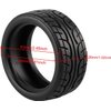 Shaluoman 8pcs 1/10 on Road Soft Tires Tyres Fit for RC 1:10 Touring On Road Car Wheels Rim Black