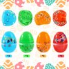JDSTY 12Pack Easter Basket Stuffers Easter Eggs Slime Packs Stress Relief Colorful Slime for Boys Girls Easter Basket Gifts Fillers for Easter Party Favor Gifts