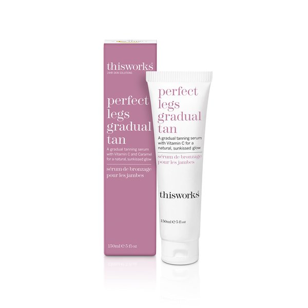 This Works Perfect Legs Gradual Tan, Self Tanner with Vitamin E & Shea Butter, 150ml
