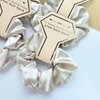 ZARSIO 10 PACK Bridesmaid Scrunchies Bridesmaid Proposal Gifts Elastics Hair Ties Bachelorette Party Favors (Champagne)