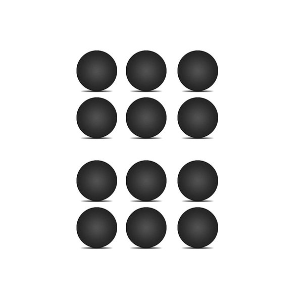 LeFix 12 x Rubber Silicone Feet Dot(Diameter:0.575inch/14.6mm) with Adhesive,Compatible with DELL,Asus,Lenovo,HP Laptop,Computer Case,Keyboard Riser,Appliance Feet,Multipe Purpose(Black)