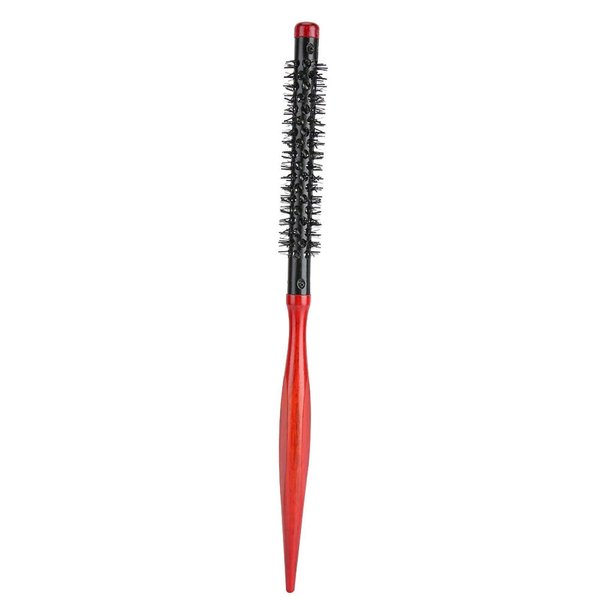 Round Hair, Round Hair Brush For Blow Drying,Small Comb Hair Comb Hair Combs Comb,Wooden Pointed Tip Handle,Nylon Bristles For Hair Combs Hair Styling Brush Comb(9)