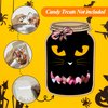 Halloween Cards-50 Pack Mason Jars Shape with Candy Bags for Party Favors, Trunk or Treat DIY Gift for Preschool Classroom, 5 Design Fall Crafts for Kids, Treat Bag Halloween Craft Supplies