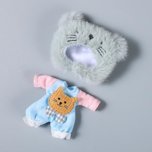 Ob11 Doll 1/12 Scale Cute Animal Style Doll Clothes Set Doll Birthday, BJD Doll Accessories - F