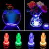 [4-Pack] Submersible LED Lights with Remote Control, 16 Colors Changing Waterproof LED Tea Lights, Pool lamp Battery Operated Underwater Pond Lights for Aquarium Garden Wedding Party, White (YFY2201)