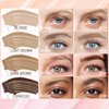 ESOTERIQUE Dual-Ended Eyebrow Pencil & Tinted Gel, Waterproof Eyebrow Tint with Ultra-Fine Eyebrow Pencil, Effortless Natural Looking Brows, All Day Wear - Dark Brown