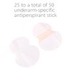 Underarm Sweat Pads,50 Pair Disposable Armpit Absorbent Patches for Hyperhidrosis and Excessive Sweating, Underarm Sweat Pads Non Visible Dress Guards/s Provides Armpit Protection
