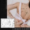 CHARLENT Realistic Temporary Tattoos Adult - 340+ Pcs Tiny Small Fake Tattoos Waterproof Words Flower Bouquet Sayings Tattoos for Women Men