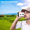 Golf Rangefinder 700Yards Laser Range Finder with Slope, USB Rechargeable Golf Laser Rangefinder with Flag Acquisition, External Slope Switch for Golf Tournament Legal, 6X Magnification…