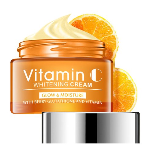 HXLYBD Vitamin C Daily Facial Cream,Advanced Face Moisturizer for Women,Anti Wrinkle Firming Skin,Reduces Fine Lines, Revitalizes and Hydrating for All Skin Types,Travel Size （1.69fl Oz）