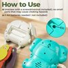 evoceler Baby Toys 2 Pcs, Light Up Elephant Kids Piano Music Toys with 4 Music Modes & Car Teething Toy, for 18+ Months Old Baby Boys Girls Toys, Early Learning Montessori Keyboard Infant Toys