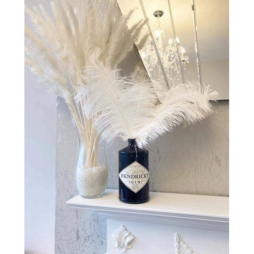 Piokio 20 pcs Natural White Natural Ostrich Feathers Plumes 8-10 inch(20-25 cm) Bulk for DIY Christmas Decorations, Wedding Party Centerpieces, Gatsby Decorations