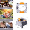 Portable Potty for Toddler Travel, Kids Travel Potty, Foldable Toilet Seat, Baby Potty Training Toilet for Outdoor and Indoor Easy to Clean(Gray) by Yszawmx, Includes 30 Replacement Bags