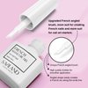 SAVILAND French Gel Nail Polish: 1PC 10 ML White Gel Polish Easy French Smile Line in 5s French Tip Nail Tool French Nails U V LED Gel French Tip Nail Art Nail Supplies for Starter Professional Gift