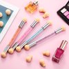 4 Pieces Sponge Nail Brush Picking Dotting Gradient Pen Brush Double Head Sponge Nail Brush Rhinestone Handle Acrylic Nail Painting Brush with 16 Pieces Replacement Head for Nail Design Manicure