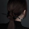 CHOISBEING Wooden Hair Sticks with Simple Tassels Elegant Ebony Vintage Hair Pins Retro Hair Chopsticks for Buns Hair Stick for Long Hair (C)