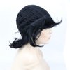 Aimole Short Layers Shaggy Full Wig Natural Wavy Hair Black Wigs Synthetic Hair Women Capless Wig (1 Black)