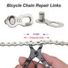 Saipe Bicycle Chain Repair Tool Kit, Bike Link Plier with 5 Pairs Quick Link Bicycle Chain Joint Connector Reusable MTB Magic Buckle Missing Link for 10 Speed Chain