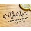 Personalized Bamboo Cutting Board - Handmade Rustic Kitchen Decor - Large Durable Butcher Block Alternative with Engraving - Eco-Friendly Gift for Housewarming or Wedding