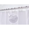 N&Y HOME Fabric Shower Curtain Liner Solid White with Magnets, Hotel Quality, Machine Washable, 70 x 72 inches for Bathroom