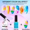 Makartt Clear Blooming Gel 15ml UV LED Soak Off Nail Art Polish for Spreading Effect Marble Nail Polish Gel Paint Nail Designs for DIY Spring Summer Color Flower Watercolor Magic Beauty Gift