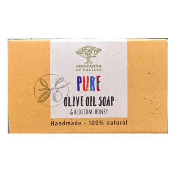 SINDYANNA OF GALILEE Handmade Bar Soap, 100 Natural, fair trade, olive oil, Bar soaps Olive Oil Blossom Honey (Honey)