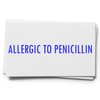 Large Self-Inking Doctors Office Stamp, Allergic to Penicillin, Blue Ink, Ideal for Health Information Technicians - Durable, 7/8 x 2-1/4, Essential Medical Office Supply, Efficient and Easy to Use