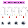 Hot Curler Clips Replacement Hot Roller Clips Rollers Securing Pins Fits 1.375inch, 1.5inch,1.75inch, 2inch Hot Rollers Curlers