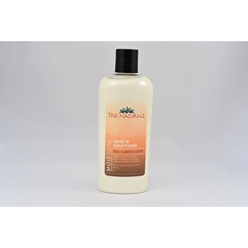 Rice Flower & Shea Leave in Conditioner for Dry Hair, Curl Primer, Prevent Frizz and Repair Damage, Nutrient-Rich Moisturzer for Thick Curly, Coily Hair, Fair Trade Shea Butter, 8 ounces