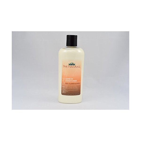 Rice Flower & Shea Leave in Conditioner for Dry Hair, Curl Primer, Prevent Frizz and Repair Damage, Nutrient-Rich Moisturzer for Thick Curly, Coily Hair, Fair Trade Shea Butter, 8 ounces