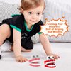 Chattering Teeth Wind up Toy: Walking Teeth Toy with LED Eyes Funny Fake Teeth Clockwork Toy Dentures Joke Toys Party Favors