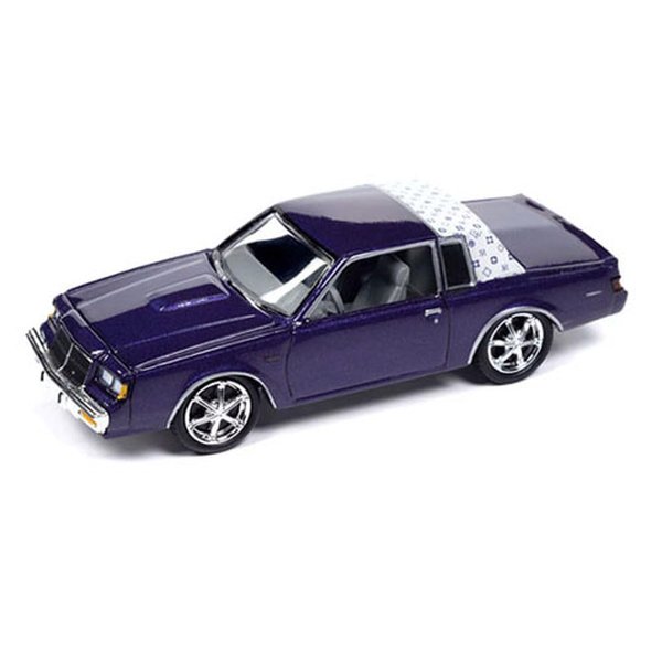 1987 Regal T-Type Purple Metallic Limited Edition to 3600 Pieces Worldwide 1/64 Diecast Model Car by Johnny Lightning JLCP7475