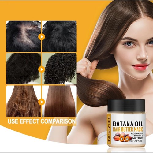 Batana Oil for Hair Growth: 100% Batana Oil from Honduras as Hair Mask, Scalp and Hair Oil. Repairs Damaged Hair & Skin, Reduces Hair Loss 4.2 oz (4oz (120g)