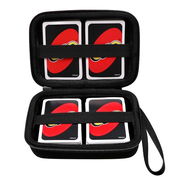 XANAD Cards Case Compatible with Pokemon/Skip Bo/UNO/Playing Card Game/Phase 10 Card Game/Five Crowns Card Game,PM TCG Trading Cards (Black)