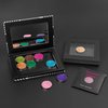 Fillwie Glitter Eyeshadow Tin Palette - Chunky High Pigmented Hot Pink Sparkle eyeshadow, Waterproof Metallic Face Glitter, Vegan Cruelty-Free Beauty (Green#1)