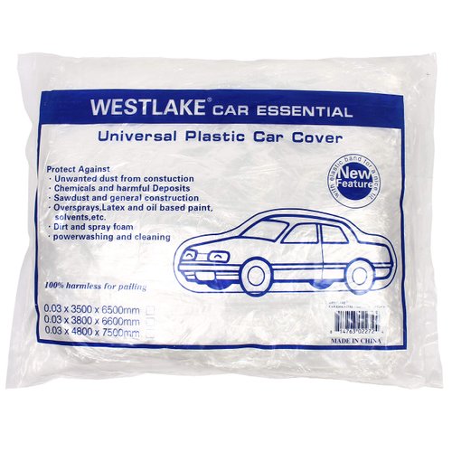 West Lake Universal Clear Disposable Car Cover for SUV, Sedan, Sport Cars, Antique Cars up to 22' x 12'