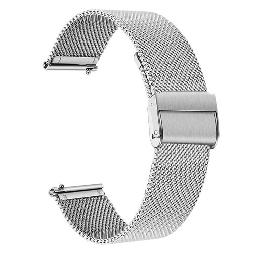 TRUMiRR For Garmin Vivomove HR/Vivoactive 3 / Vivoactive 5 Women Men Watch Band, Mesh Stainless Steel Band for Garmin Venu 2 Plus 43mm / Venu Sq 2 / Vivomove 3 Trend/Forerunner 55 245 645 Music