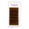 easy fan Volume Lashes,Curl Volume Lash Extensions 8-14mm Mixed Tray Brown Color Blooming Eyelash Extension Volume (Blond 0.07-D, 8-14mm)