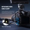 NEEWER Lumix GH6 Camera Cage, Aluminum Video Rig with HDMI Cable Clamp, NATO Rail, 1/4" 3/8" Threads, Cold Shoe, Arca Type QR Baseplate Compatible with Panasonic Lumix GH6 DJI RS3 Pro RSC2 RS2, CA055