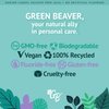 Green Beaver All Natural Organic Toothpaste, Vegan, Fluoride Free & Gluten Free Toothpaste, Spearmint Flavor, 75ml, 3 Pack