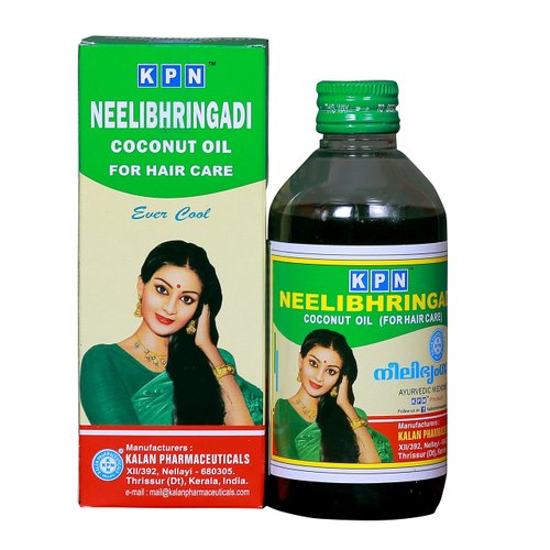 200ml Neelibhringadi Hair Oil Hair Loss uses amla indigo brahmi coconut by KPN