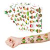 Elf Temporary Tattoos for Kids Christmas Funny Themed Birthday Party Decorations, Favors, and Gifts Super Cute Noel Santa Fake 93PCS Tattoos Stickers for Boys, Girls, School Rewards