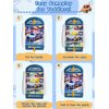 Fullware 16-Piece Rotating Puzzles for Kids 4-6, Toddlers Puzzles 3-4, Road Trip, Airplane Activities Game, Travel Toys - Brain Teaser, Fine Motor Skills - Birthday Gifts Boys Girls - Special Vehicle