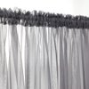 PHILEASY Window Sheer Dark Gray Curtains 108 Inches Long 2 Panels Sheer Curtains Sheer Curtain Basic Rod Pocket Panel for Bedroom Living Room Yard Kitchen (52" W x 108" L | 2 pcs, Dark Gray)